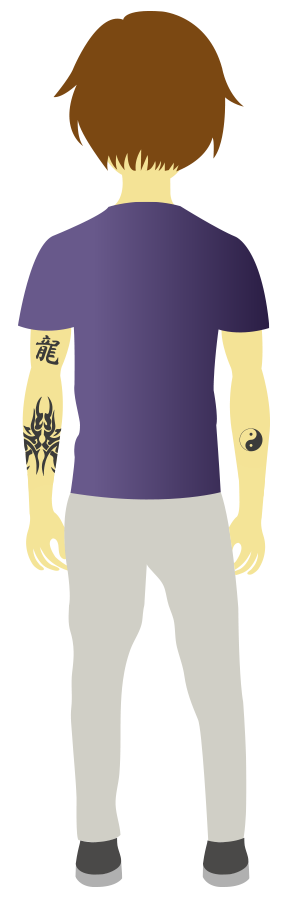 man with tattoo