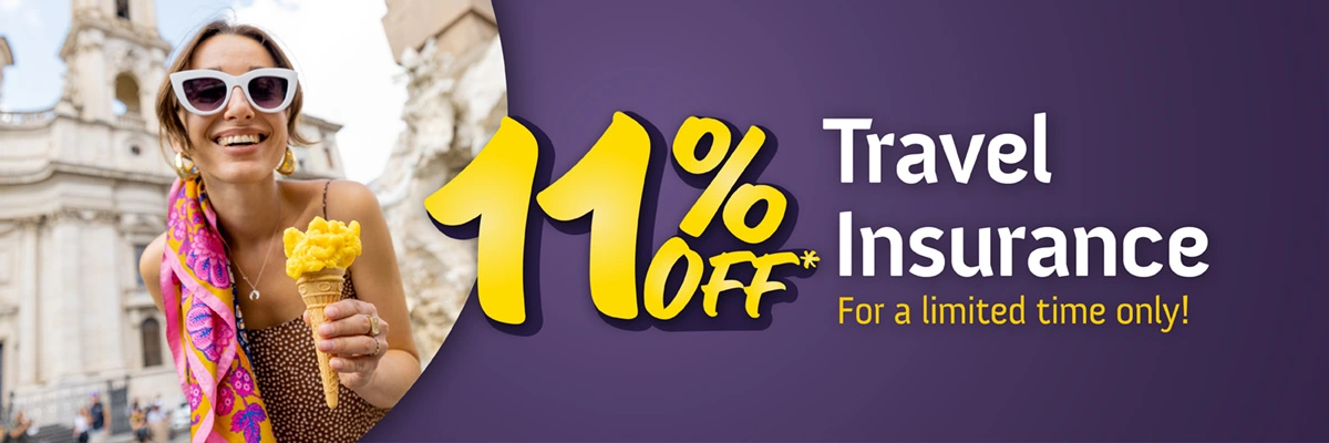 Travel insurance discount offer