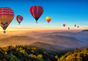 hot air balloons