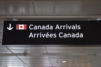 Canada Airport Sign
