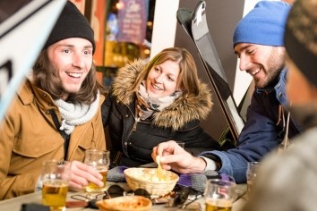 People eating in Canada