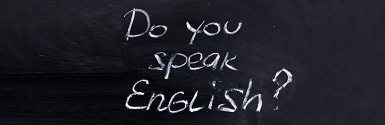 speaking english