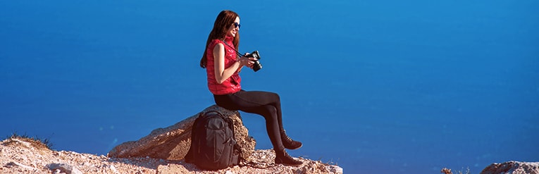 woman wearing a vest