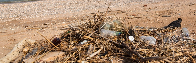 litter on the floor