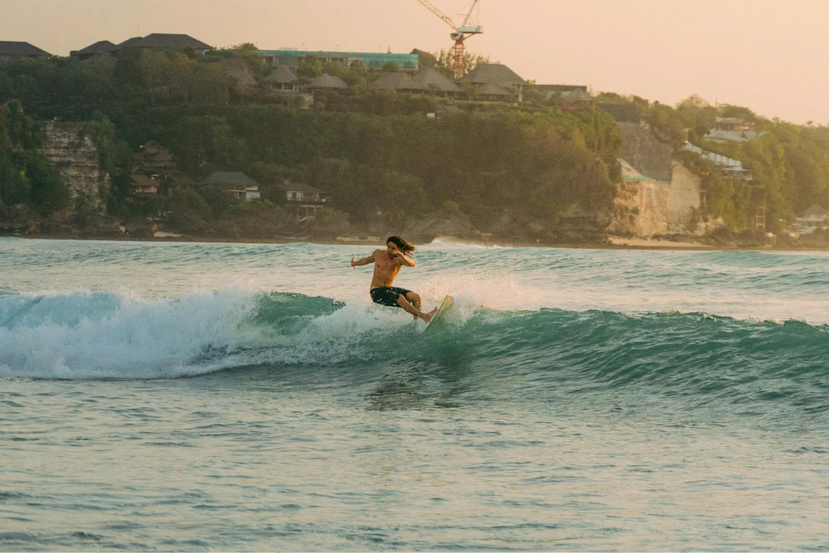 person surfing in bali