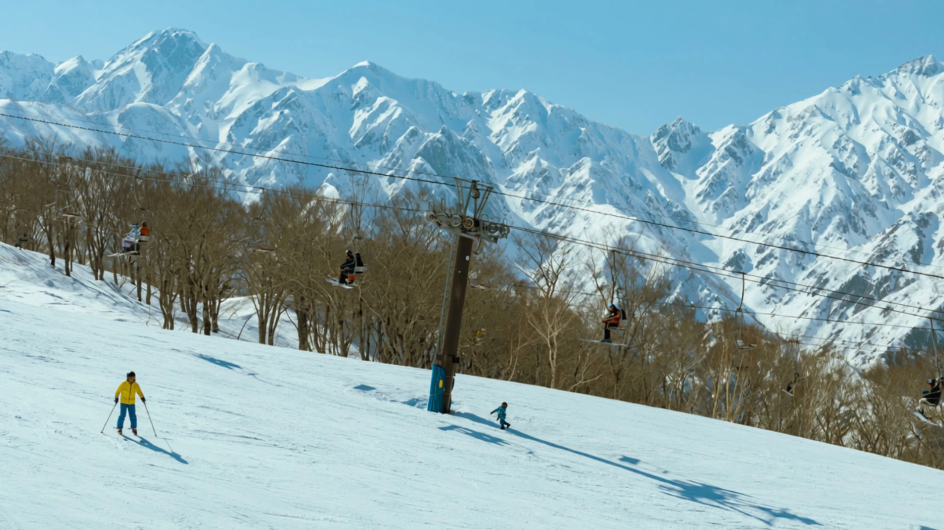person skiing in japan