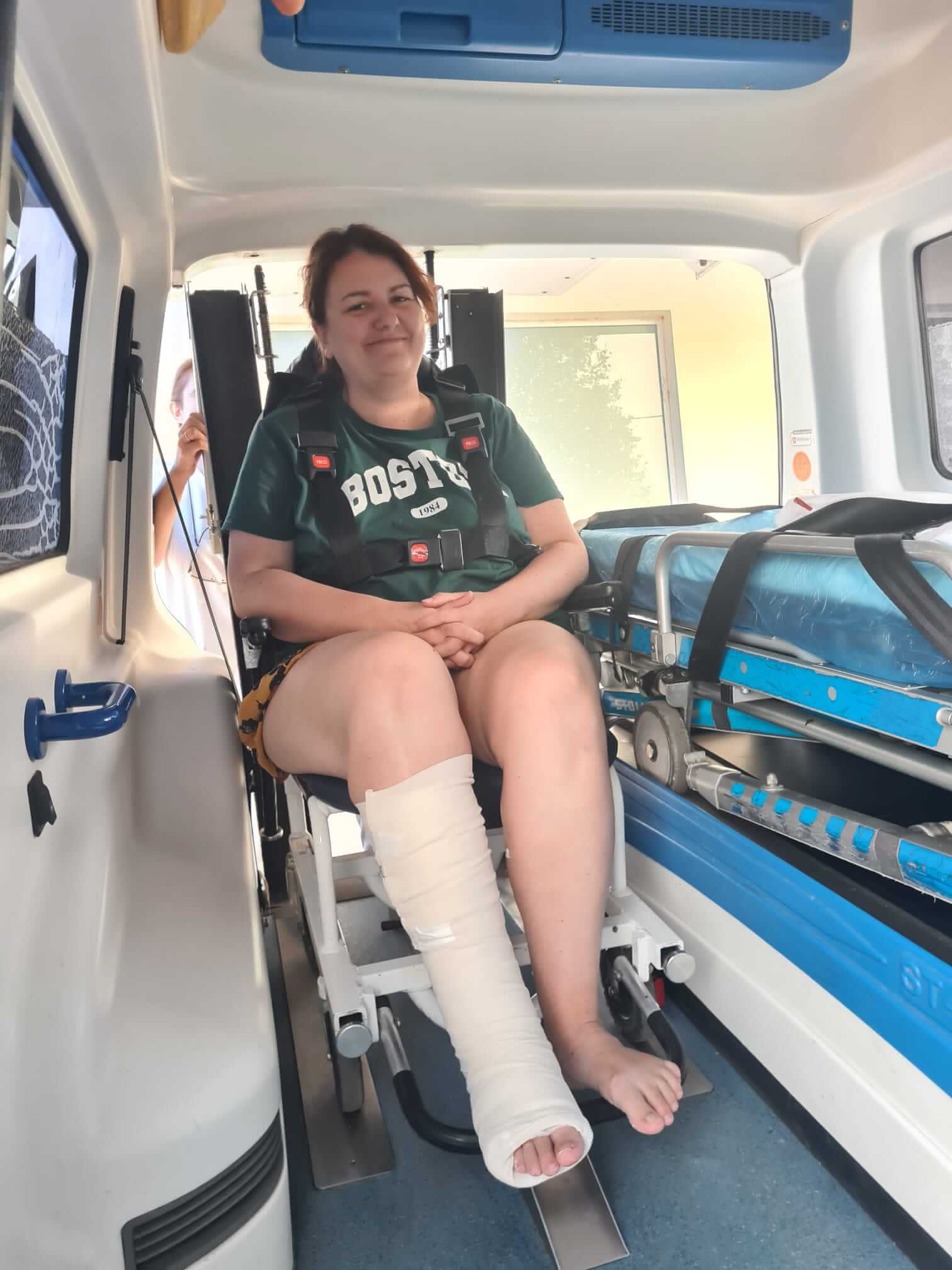 Steph Bean ambulance